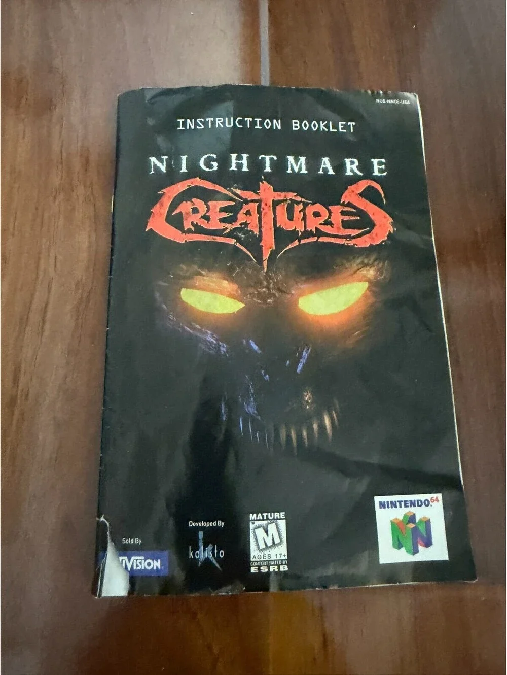 Nightmare Creatures (Nintendo 64, 1998) CIB Box Manual Game Cart, Tested, VG